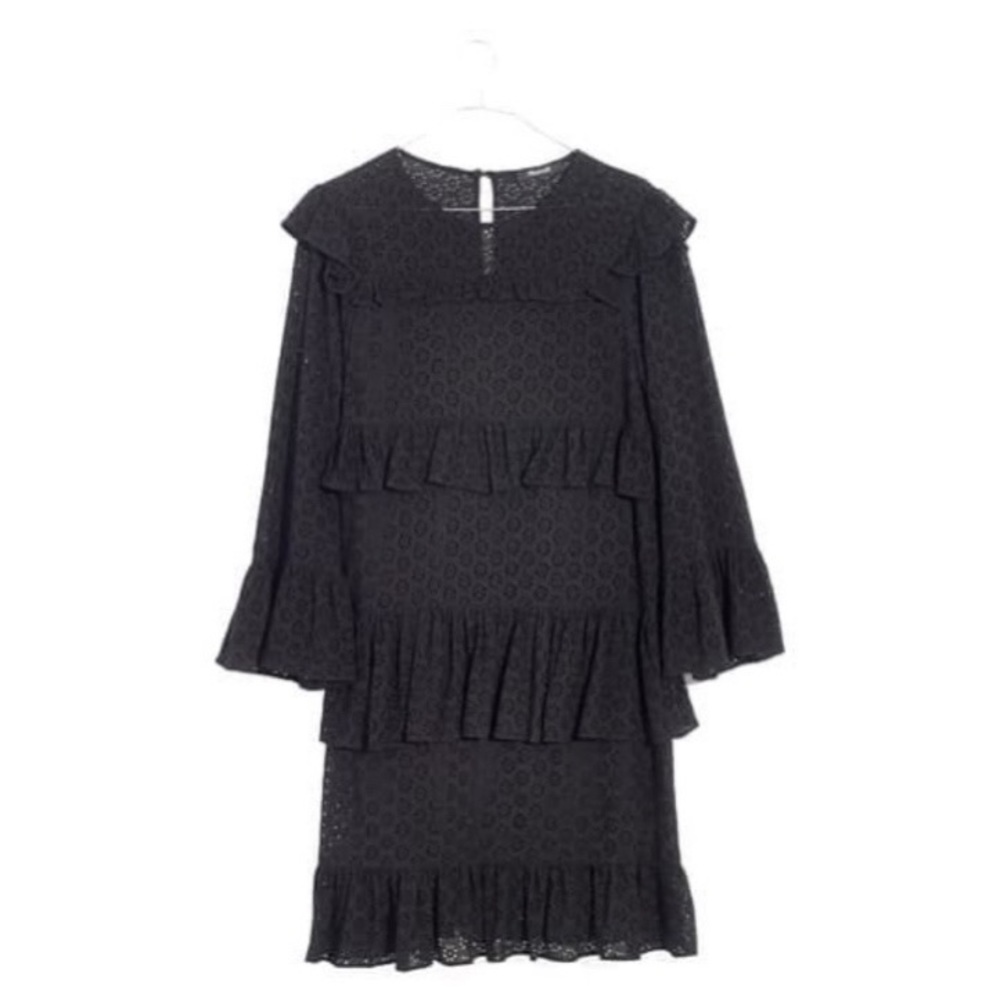 💥SALE💥 Madewell Waterlily Ruffle Eyelet Dress - Picture 3 of 9